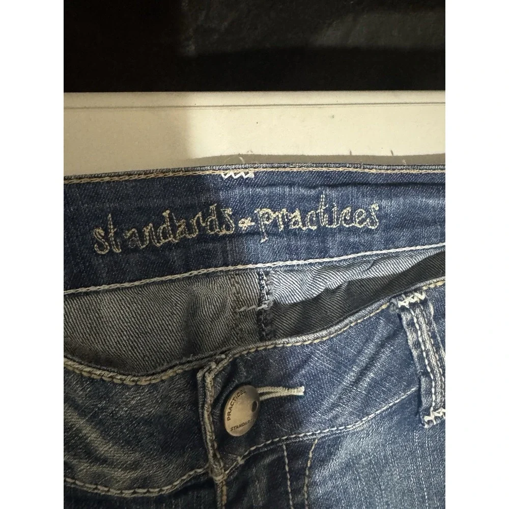 Standards & Practices Juniors 13 Blue Stretch Bootcut Jeans Medium Wash Denim
